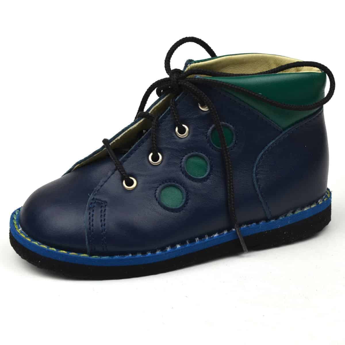 3016 dr Leo fiú fűzős cipő kék színben